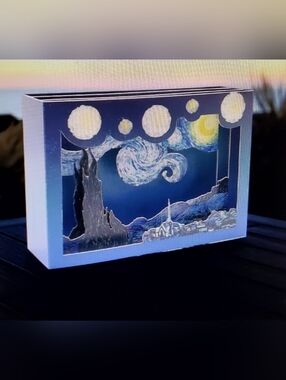 Starry Night 3D Pop-up Greeting Card Van Gogh Any Occasion Brand New
